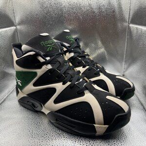 Size 11 Reebok Kamikaze 1 Mid Super Sonics Kemp Black Mens Sneakers Shoes V60362
